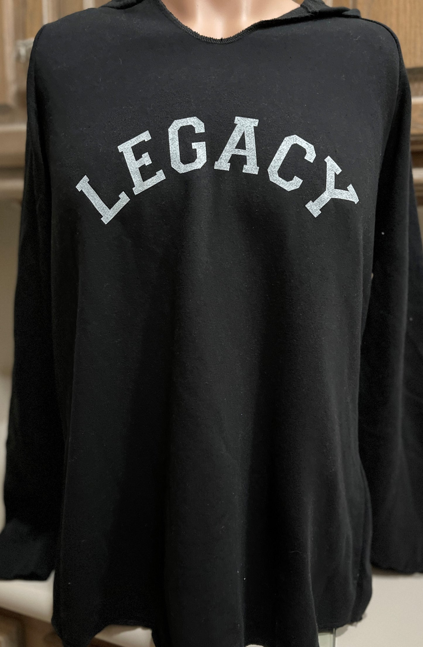 Women's Hooded Sweatshirt-ITC-Black